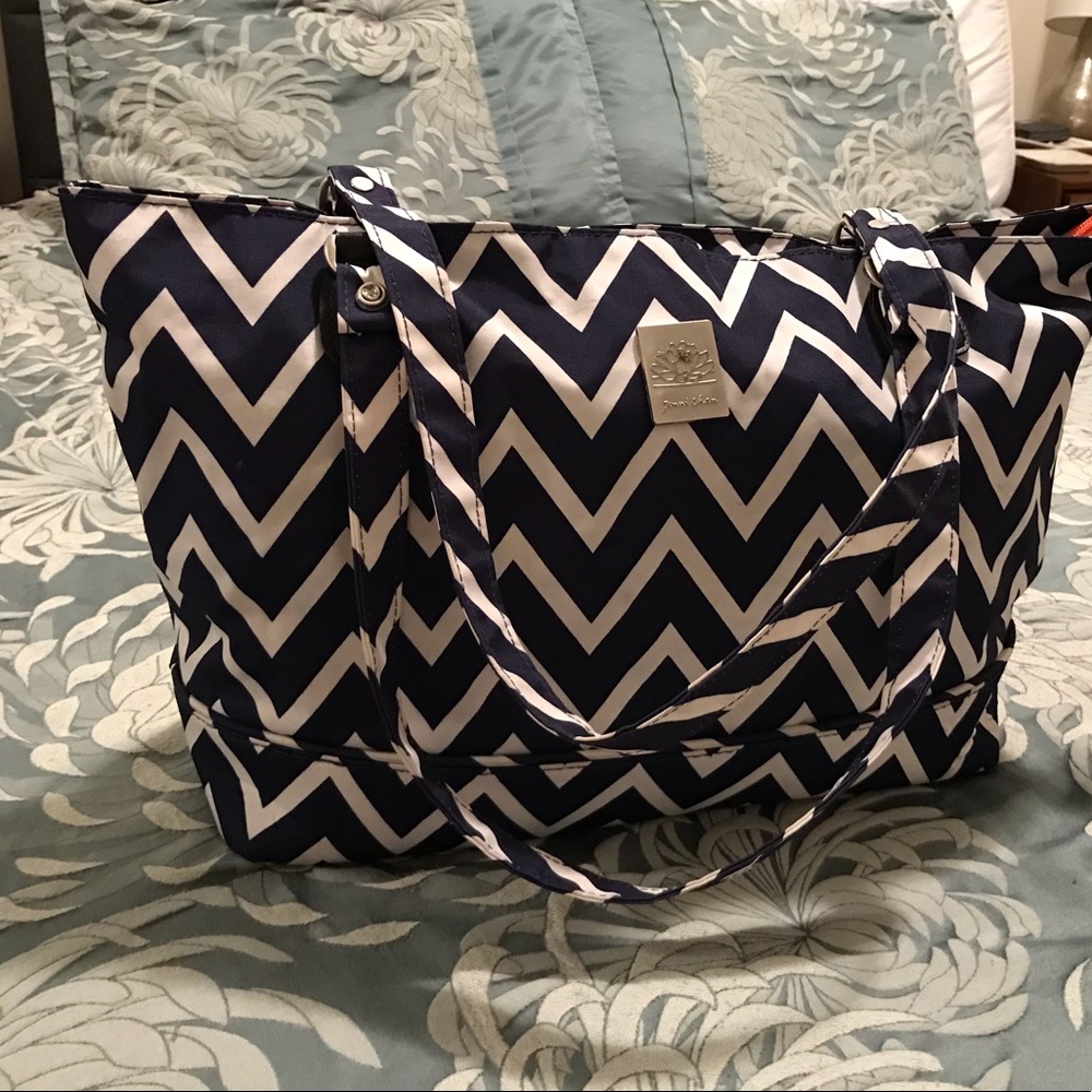Jenni Chan nylon zipper tote bag